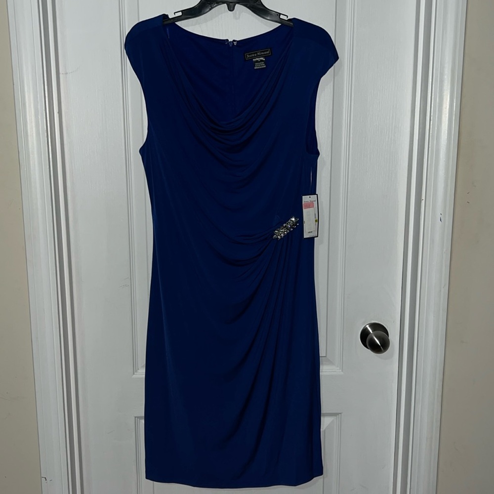 Mid length dress.